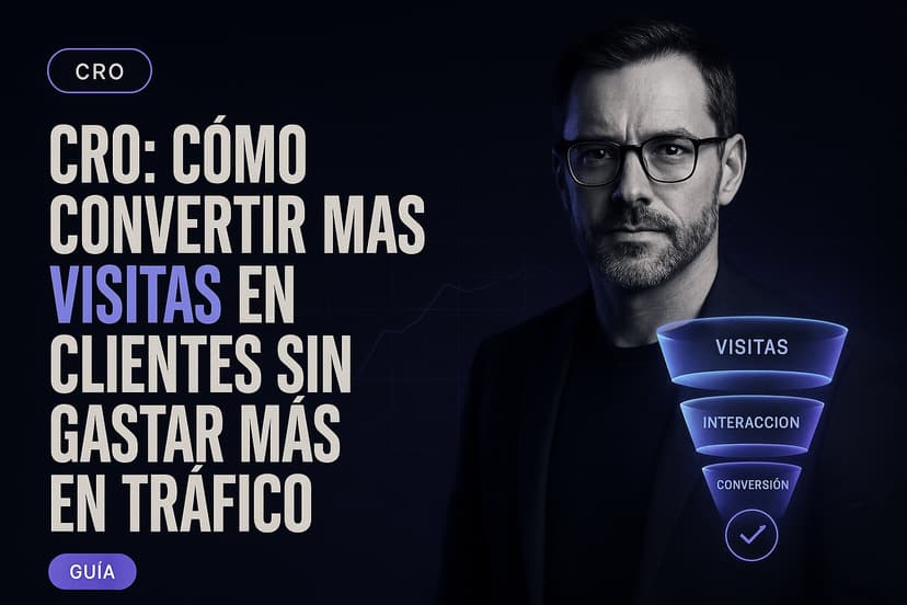 CRO: cómo convertir más visitas en clientes sin gastar más en tráfico