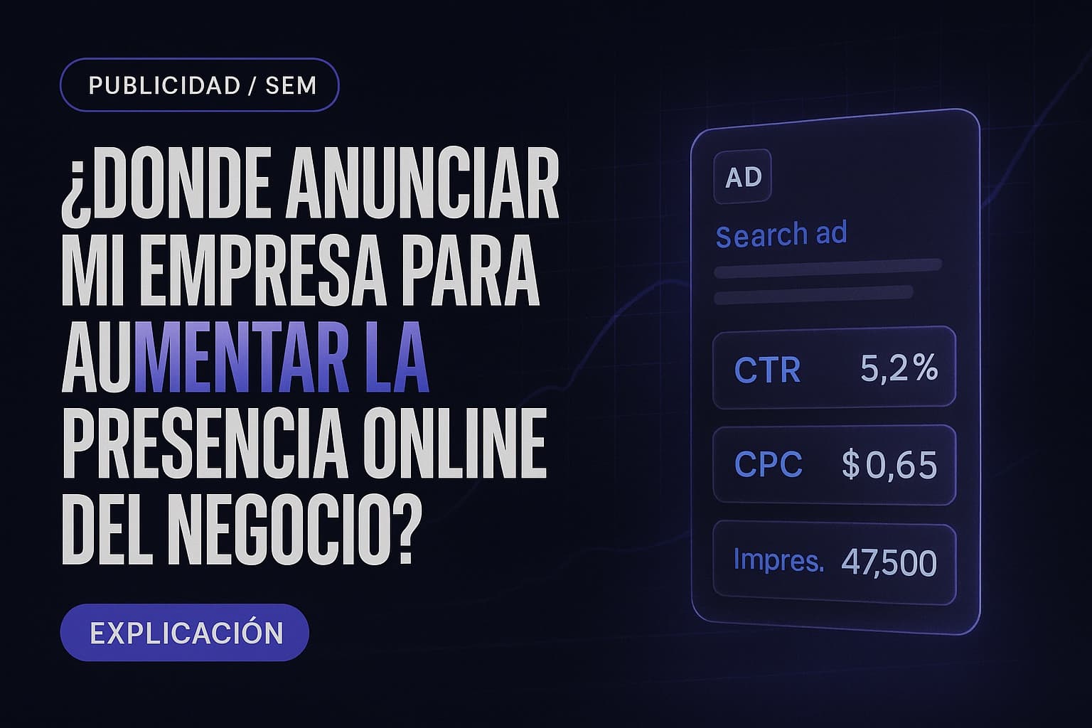 ¿Donde anunciar mi empresa para aumentar la presencia online del negocio?